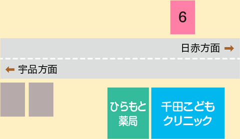 クリニック向かい側6番